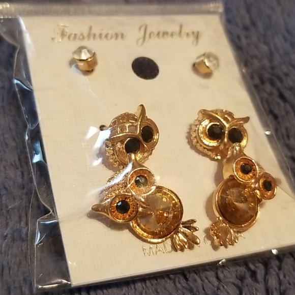 3 pack of Owl Earings - Picture 3 of 4
